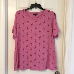 Lane Bryant Flamingo top , 18 20 , like new